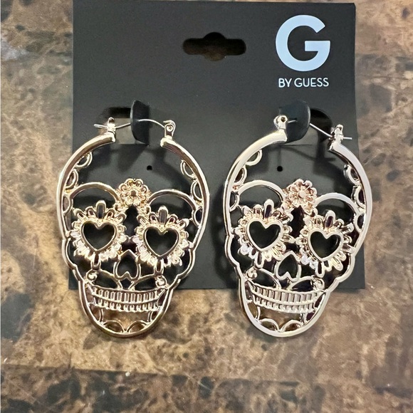 Brand New Beautiful Skeleton Earrings by Guess - Picture 3 of 3